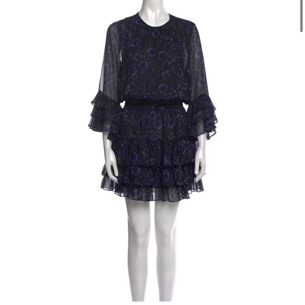 MISA Floral print mini dress